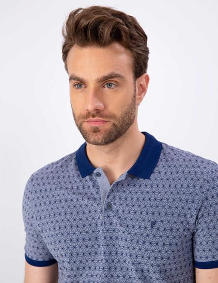 Lacivert Slim Fit Polo Yaka T-Shirt - 50204376002