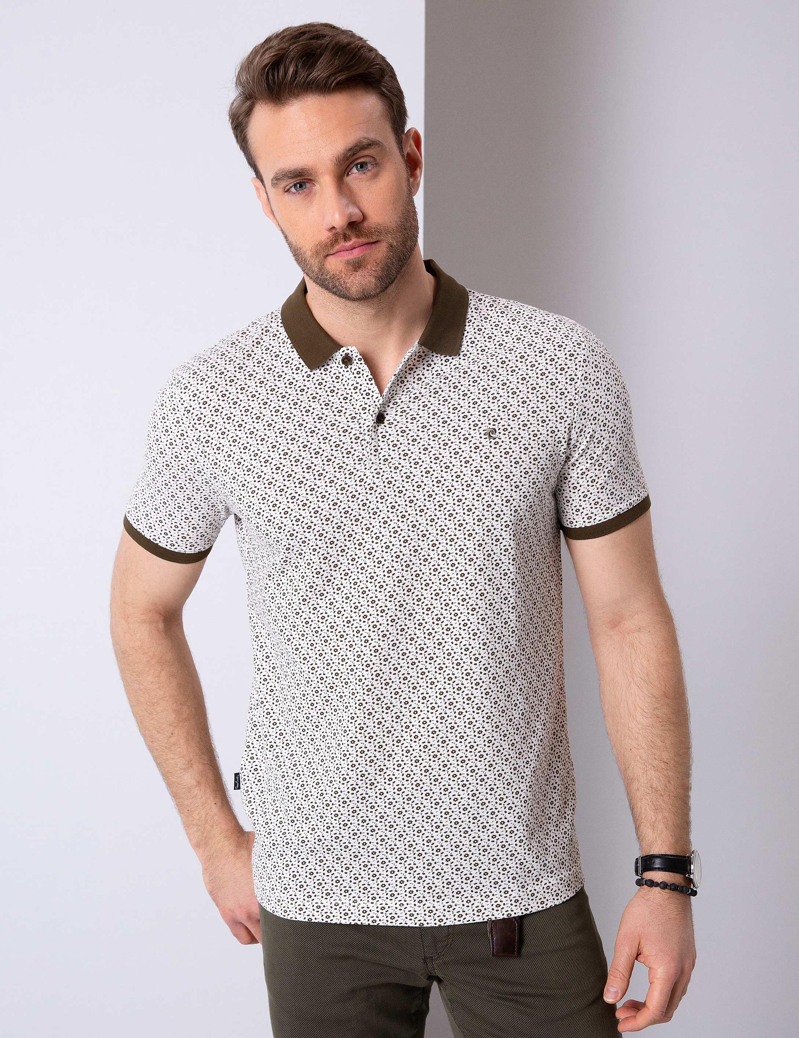 Haki Slim Fit Polo Yaka T-Shirt