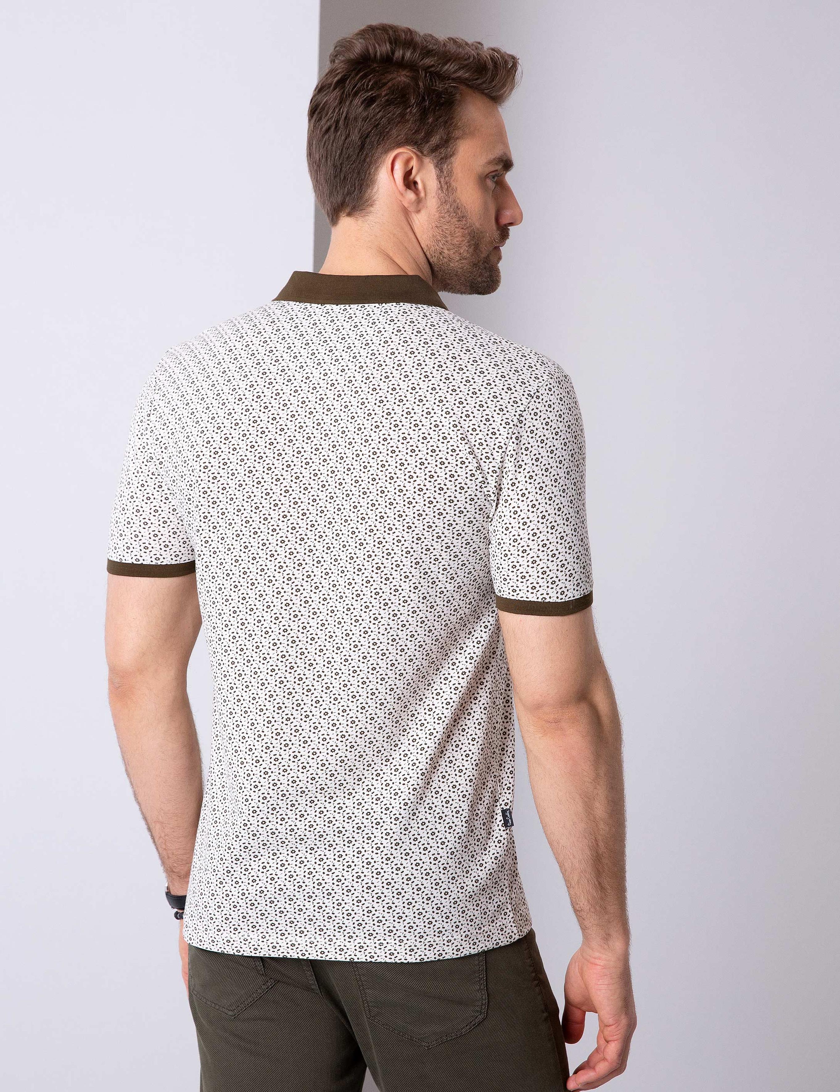 Haki Slim Fit Polo Yaka T-Shirt