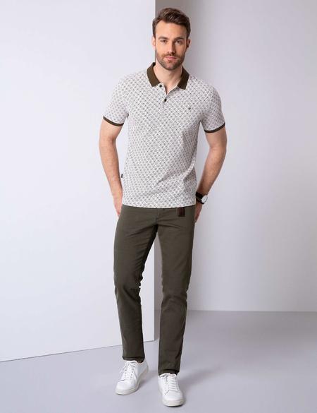 Haki Slim Fit Polo Yaka T-Shirt - 50204403003