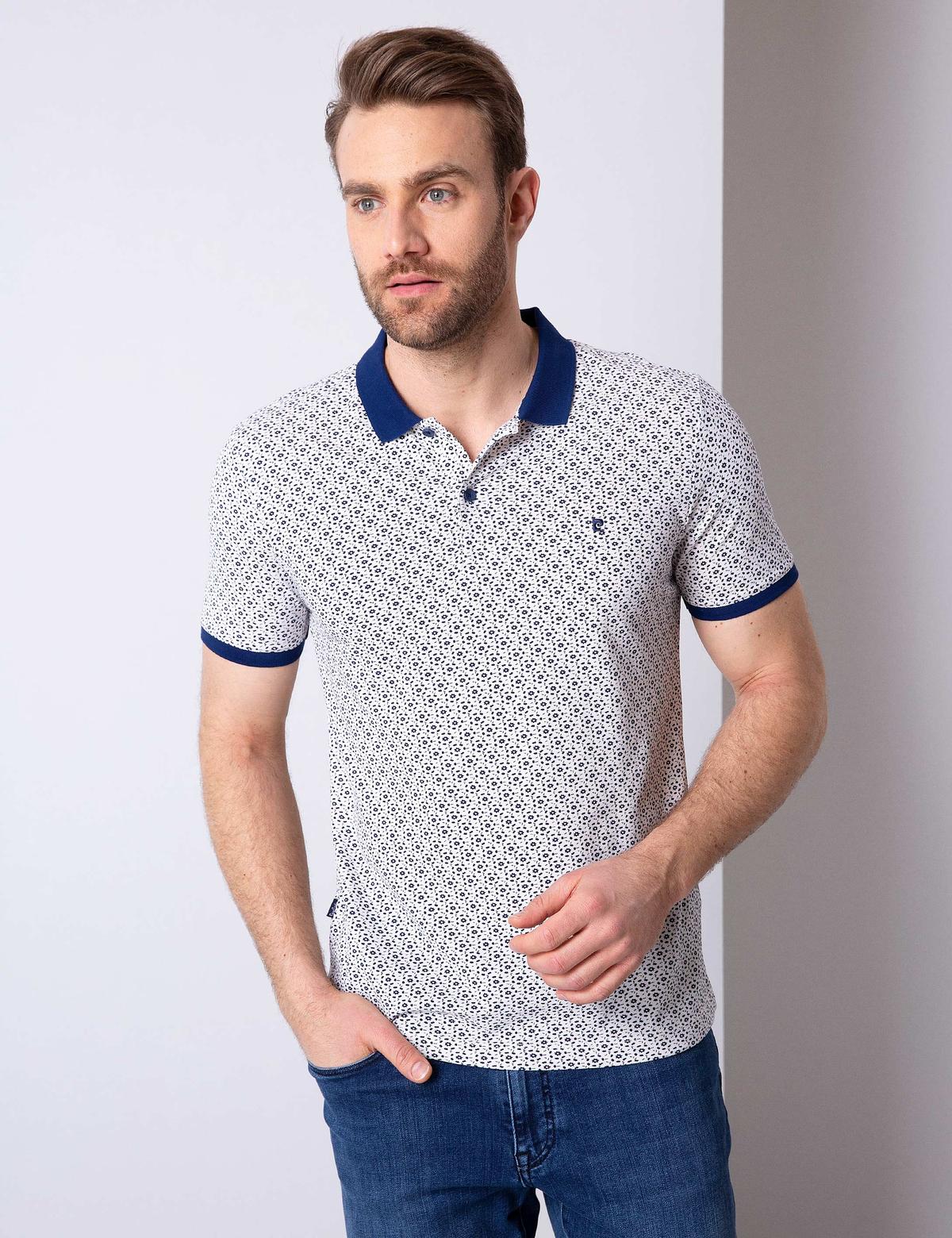 Lacivert Slim Fit Polo Yaka T-Shirt