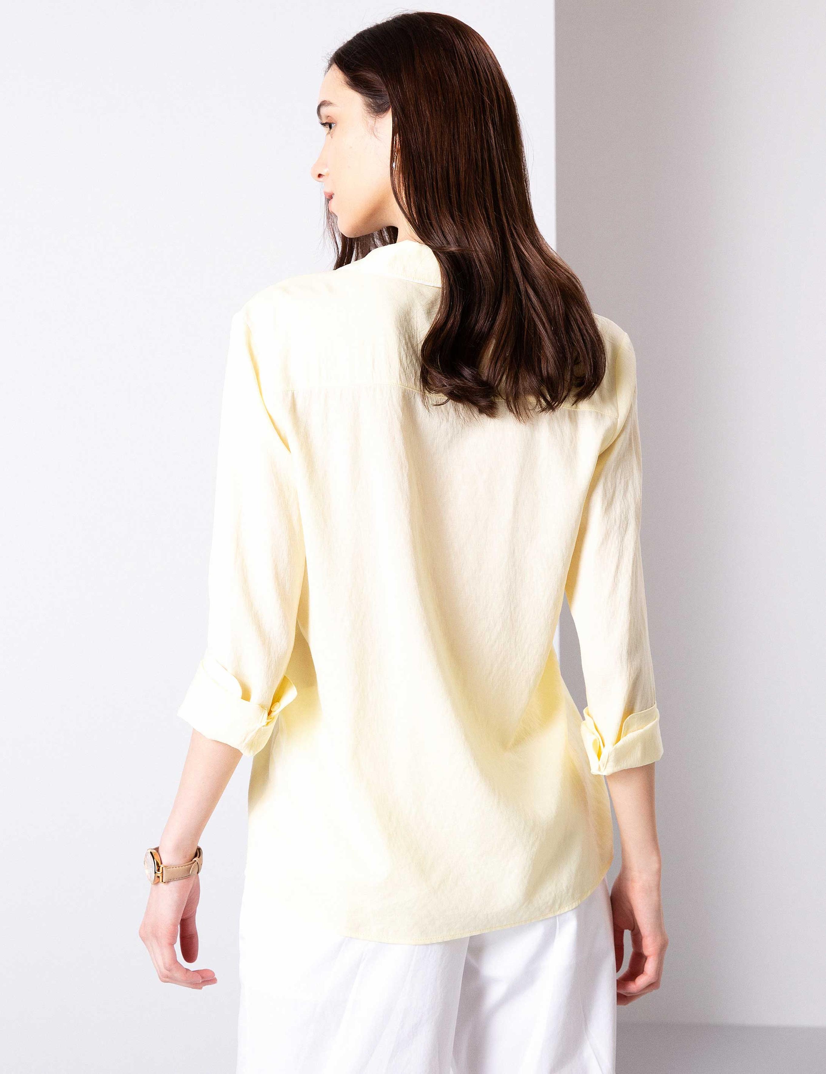 Açık Sarı Uzun Kollu Gömlek