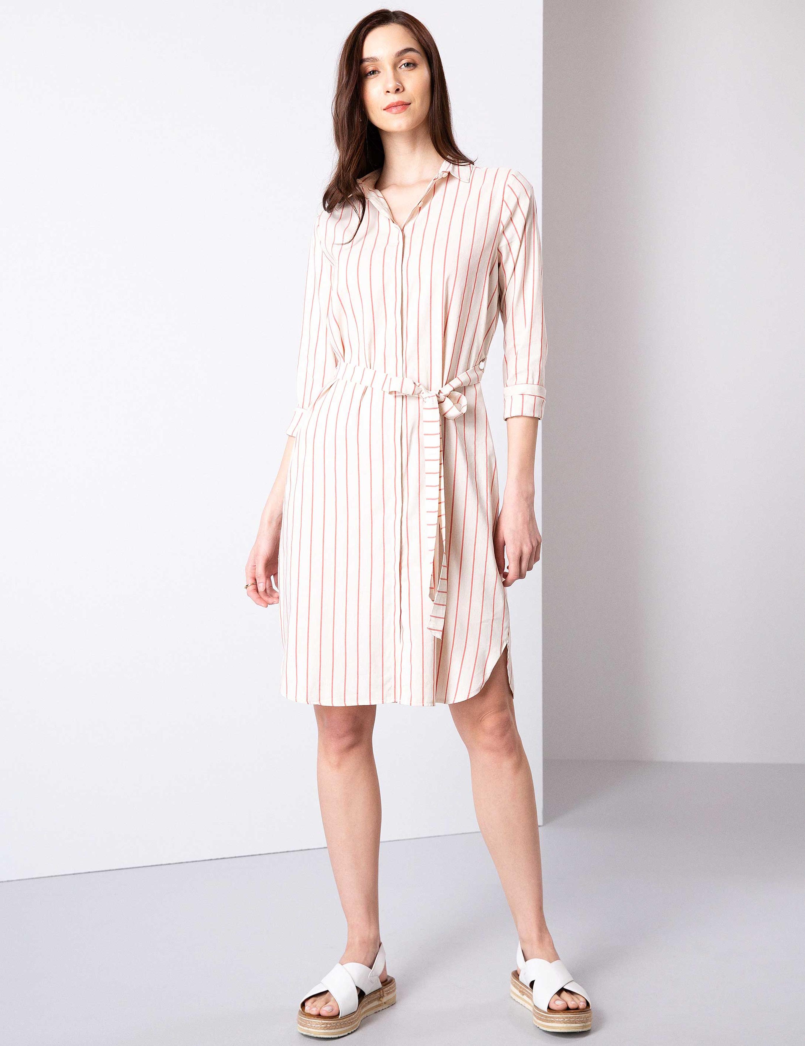 Nar Çiçeği Dokuma Elbise