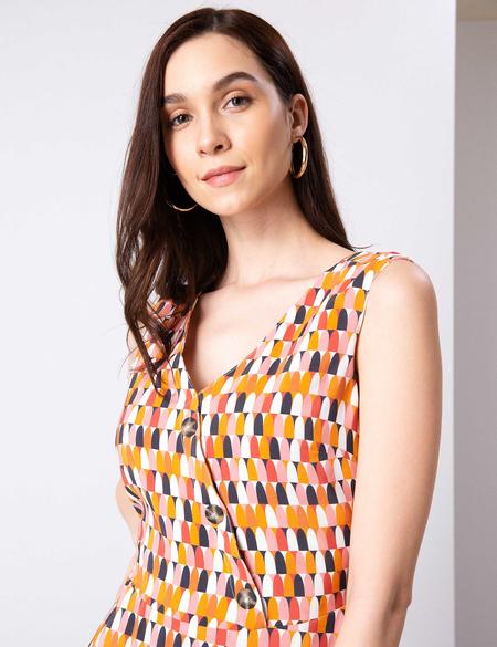 Hardal Dokuma Elbise - 50204424003