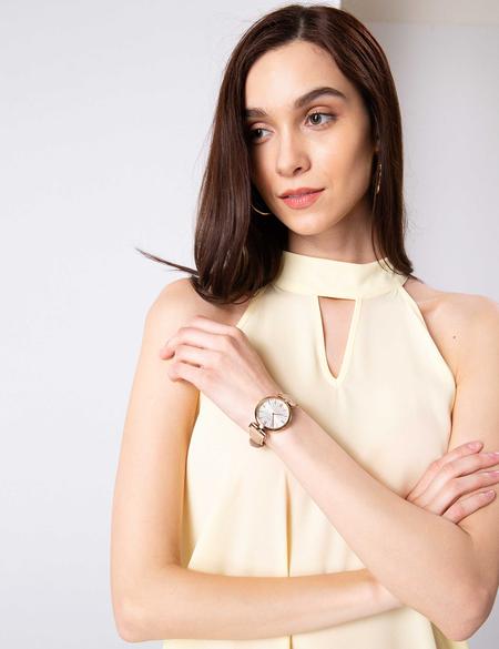 Sarı Kolsuz Bluz - 50204431003