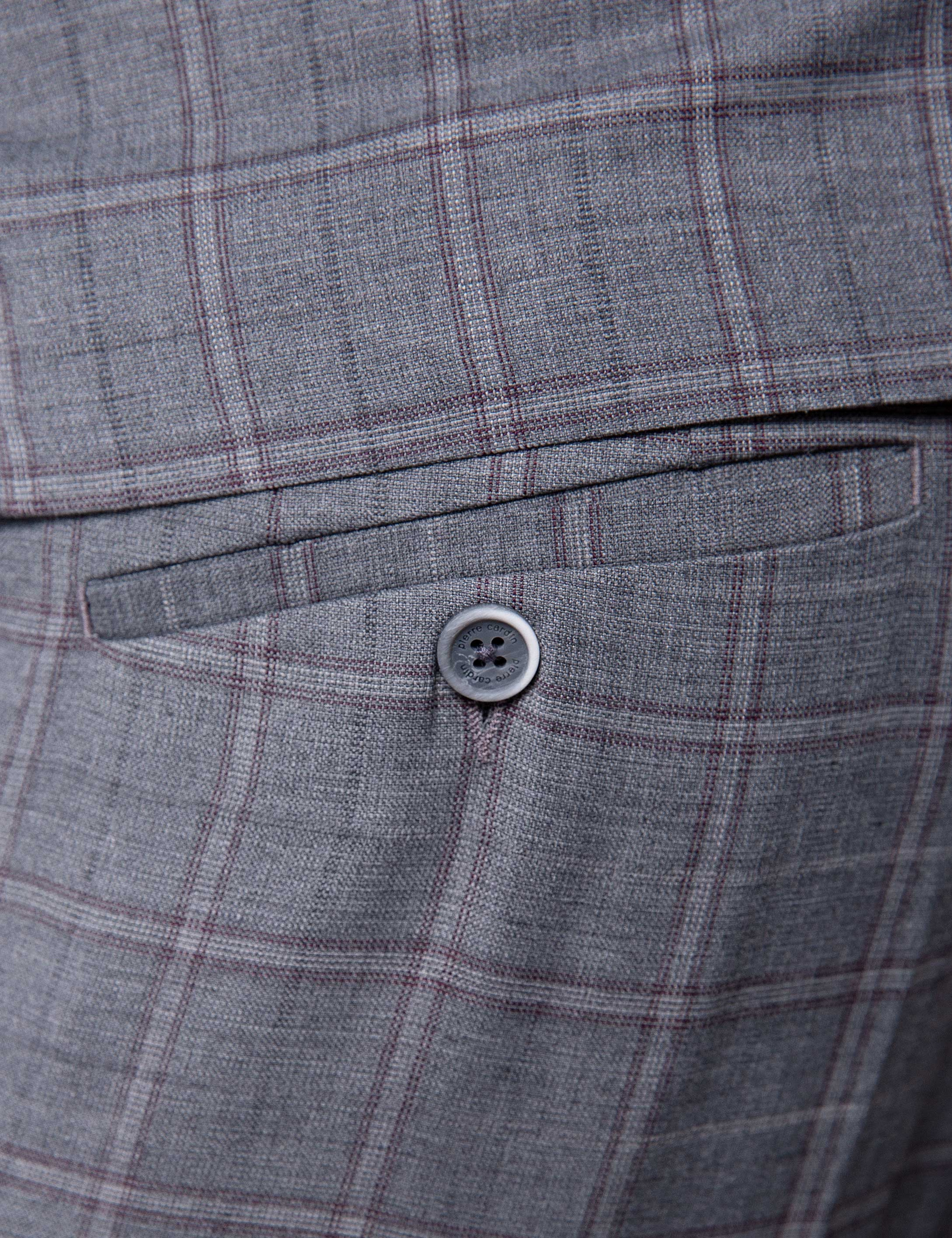 Gri Slim Fit Takım Elbise
