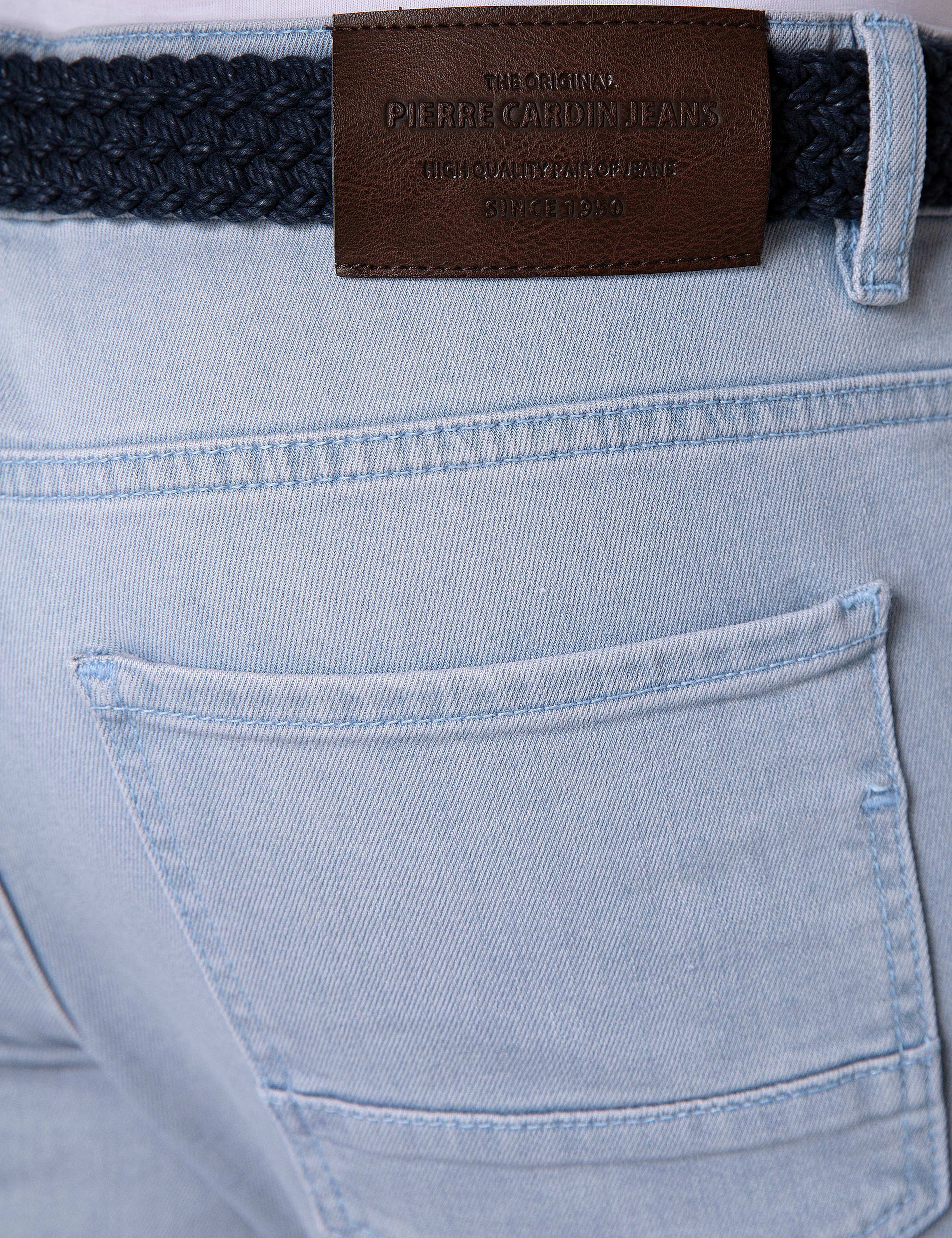 Buz Mavi Slim Fit Denim Pantolon - Image 4