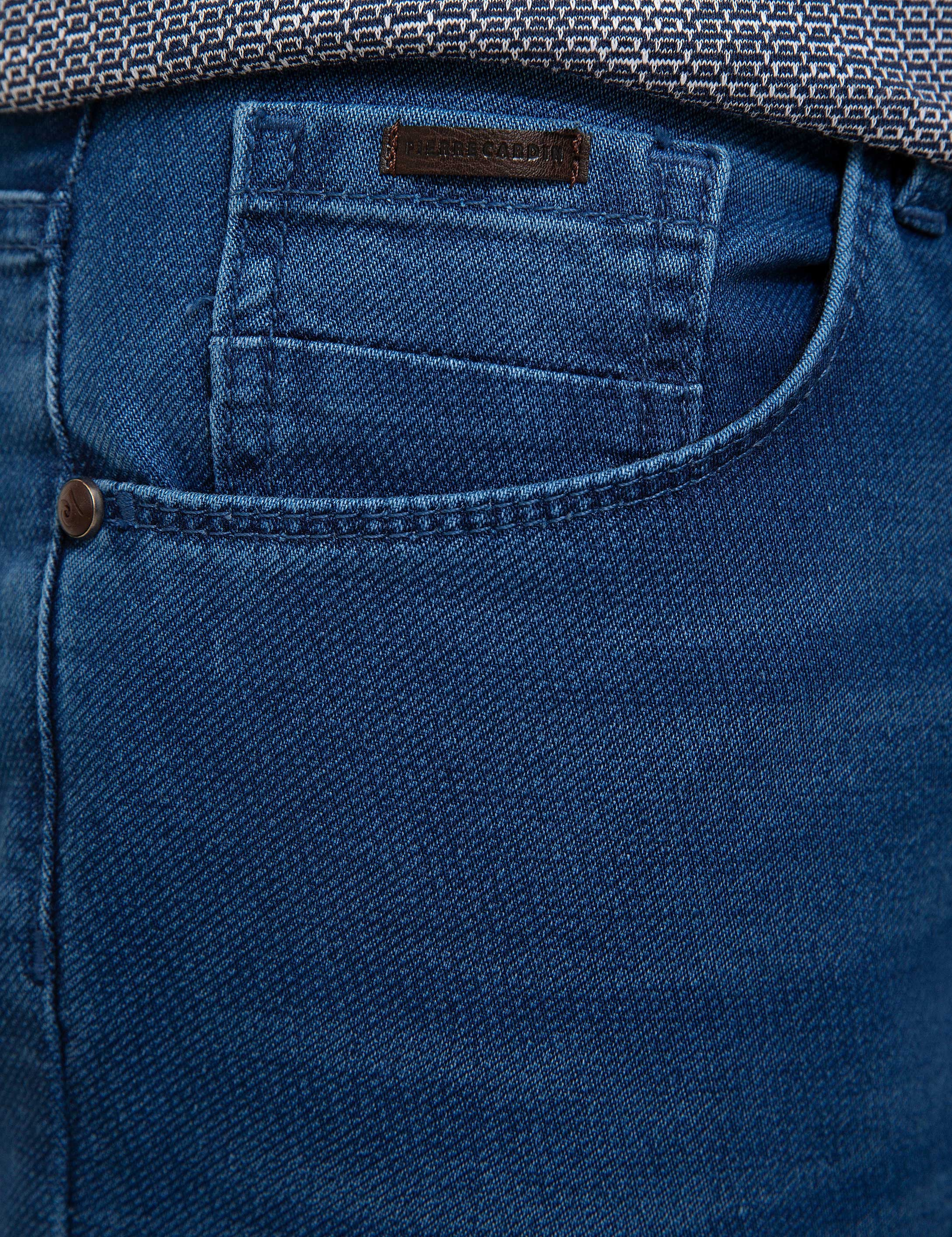 Lacivert Denim Pantolon - Image 4