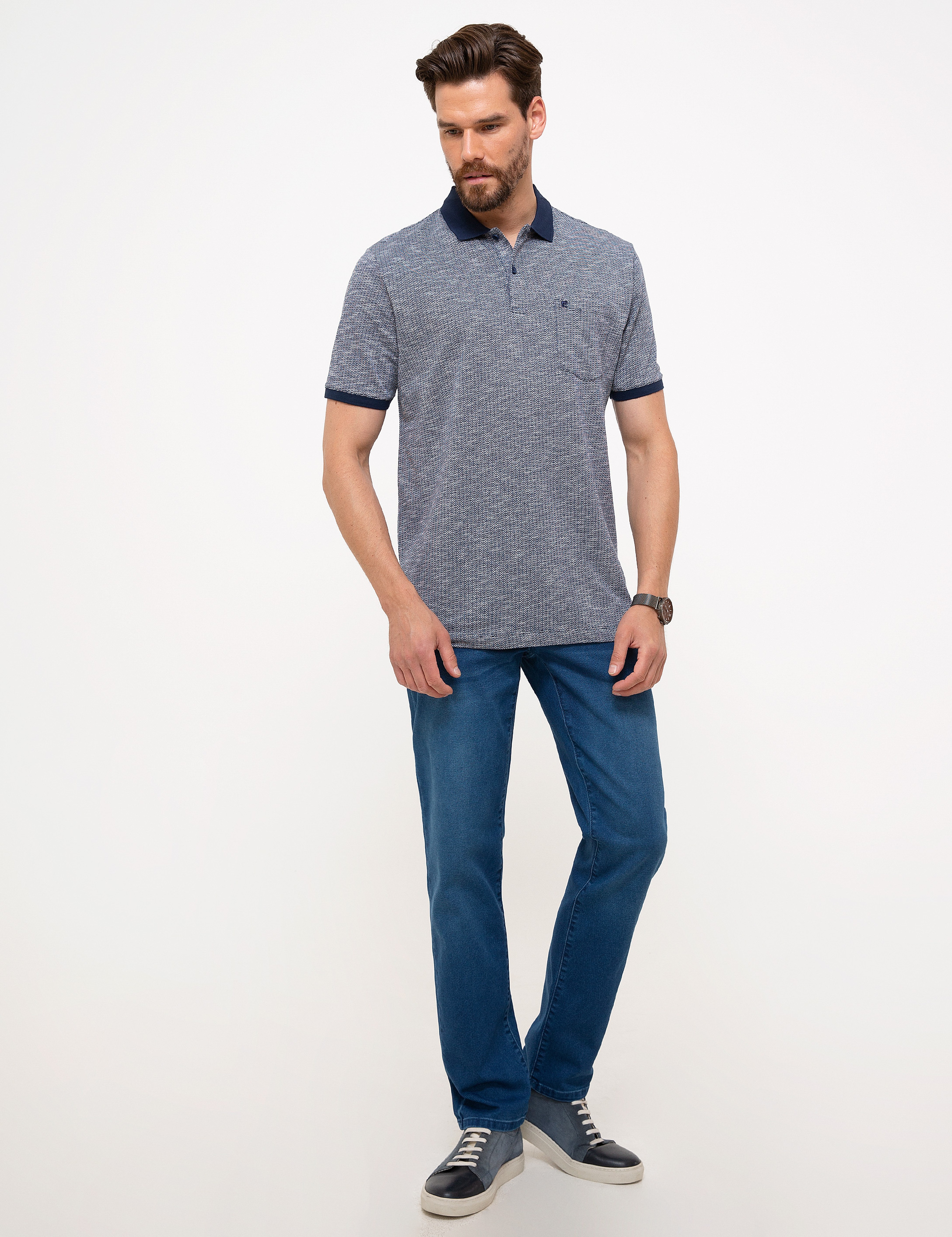 Lacivert Denim Pantolon - Image 1