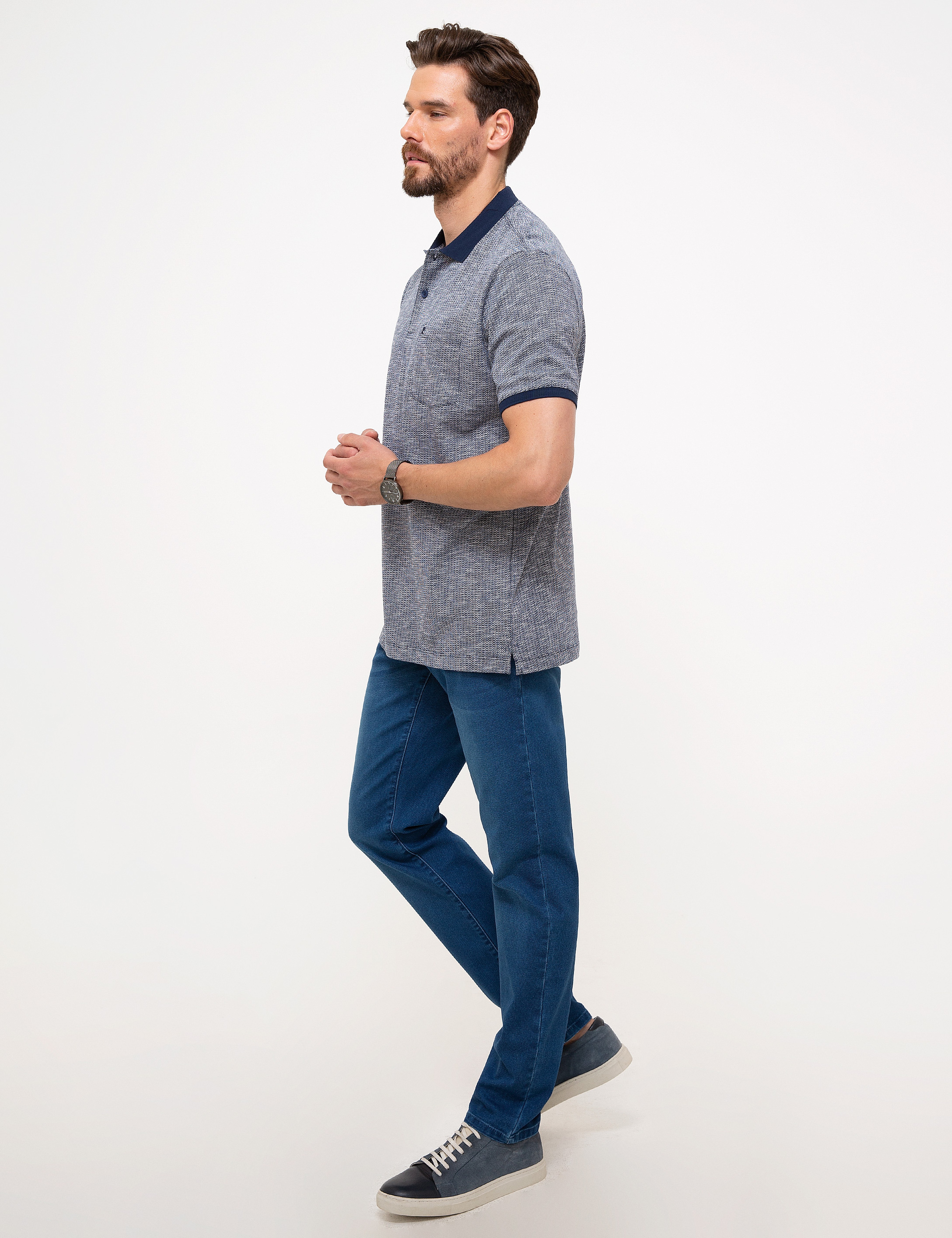 Lacivert Denim Pantolon - Image 2