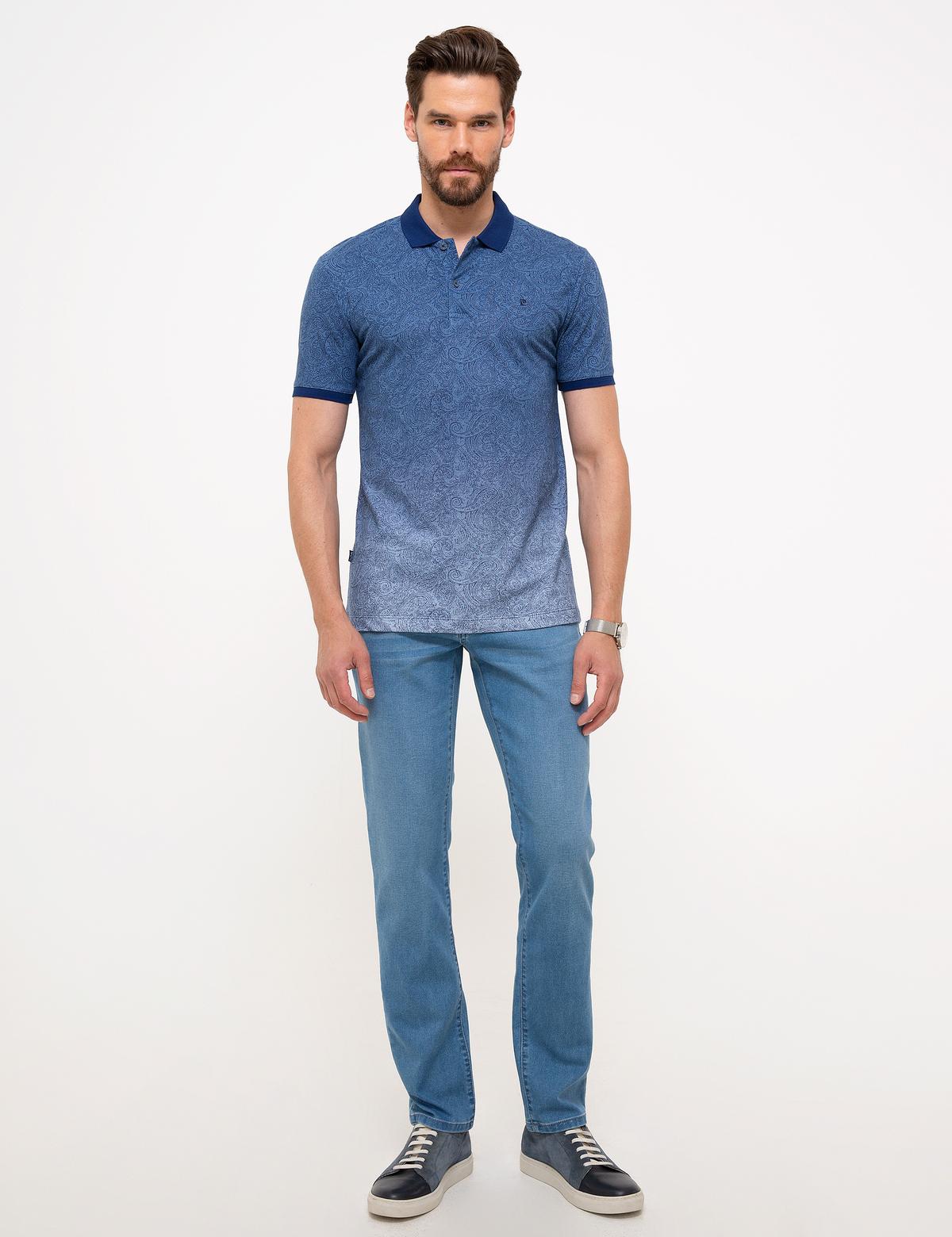 Koyu Mavi Straight Fit Denim Pantolon