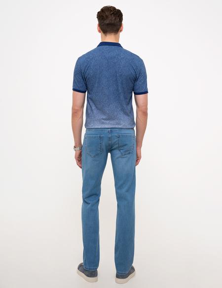 Koyu Mavi Straight Fit Denim Pantolon - 50204498005