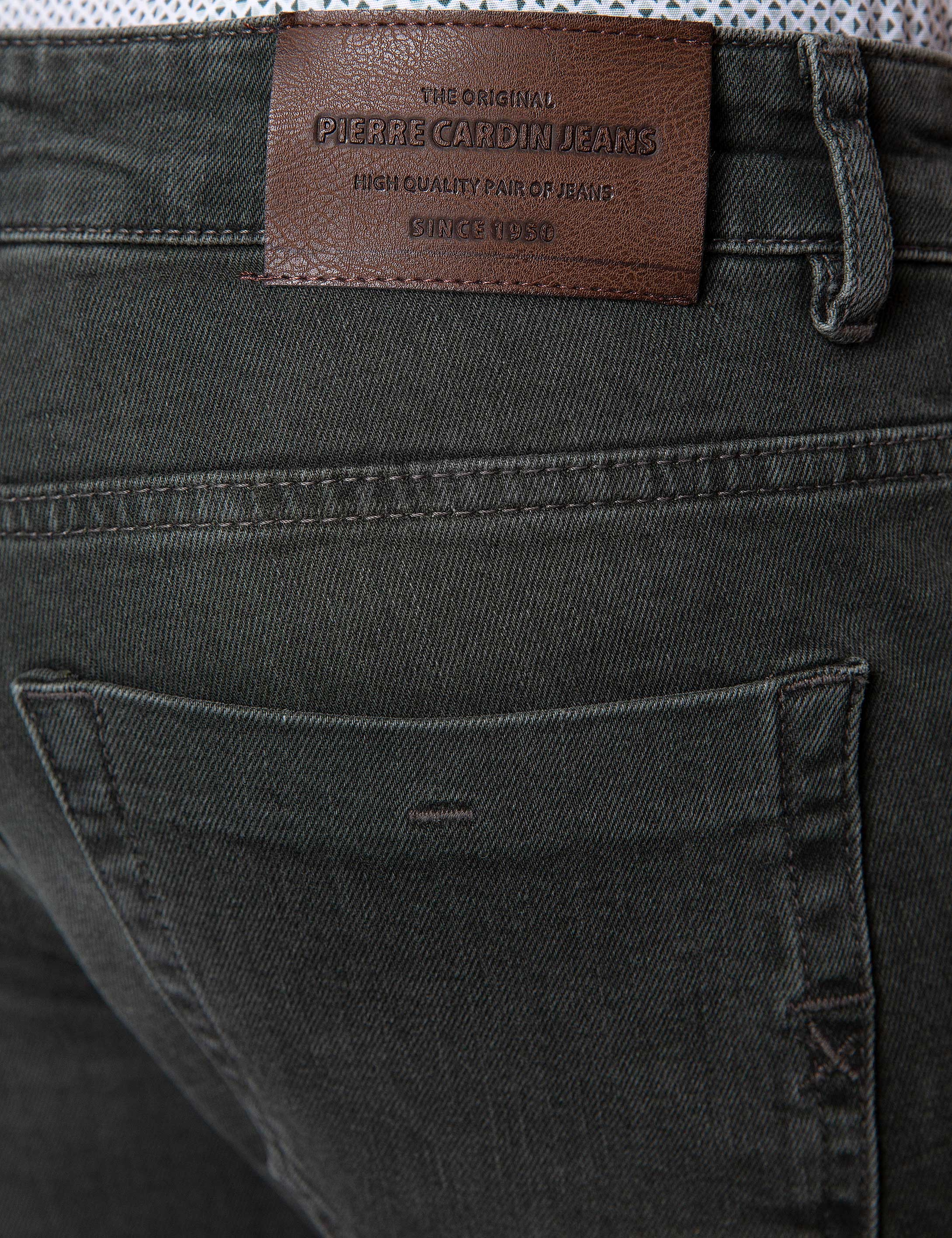 Yeşil Straight Fit Denim Pantolon - Image 4
