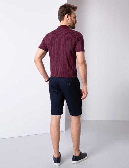 Lacivert Standart Fit Bermuda Şort - 50204615004