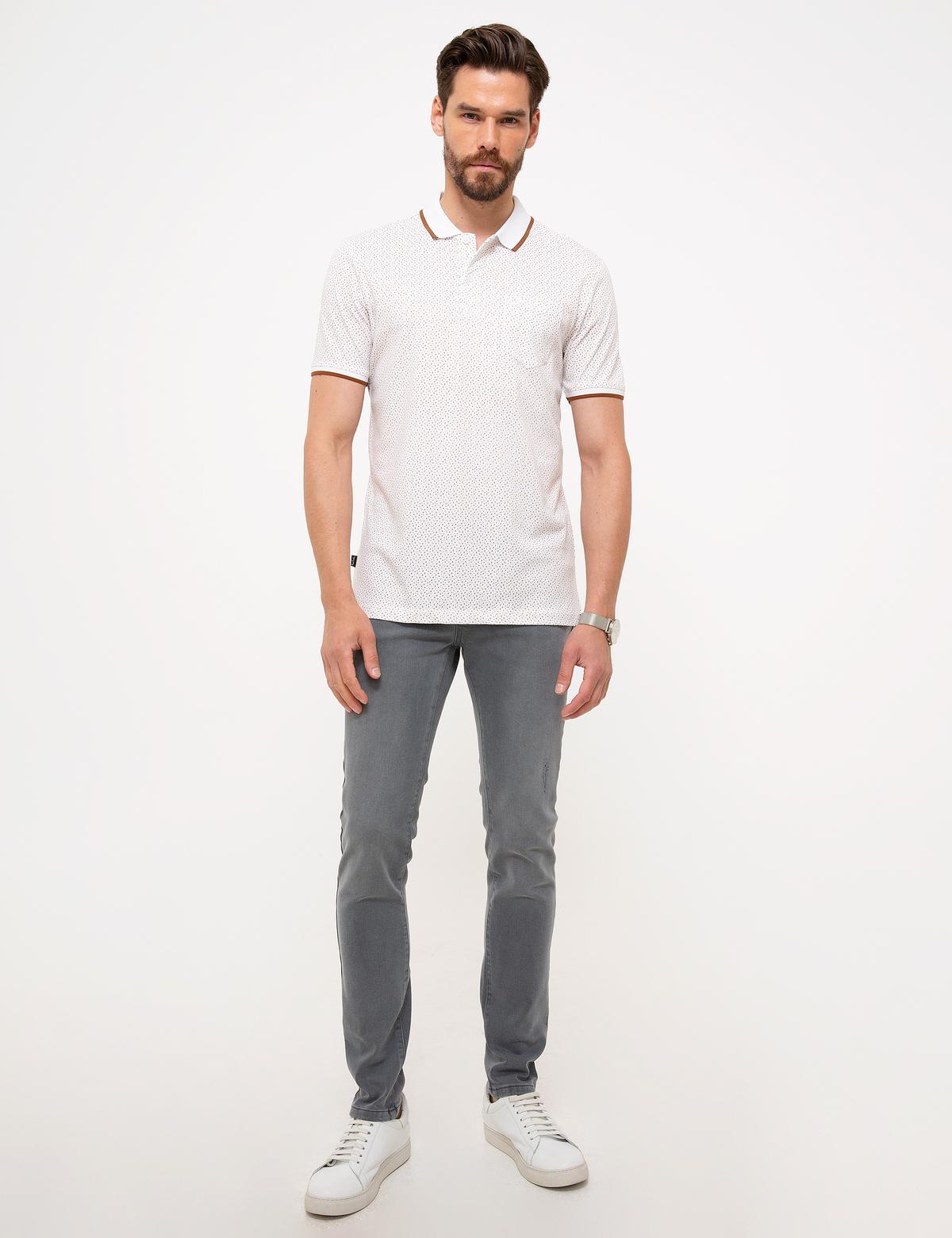 Gri Slim Fit Denim Pantolon