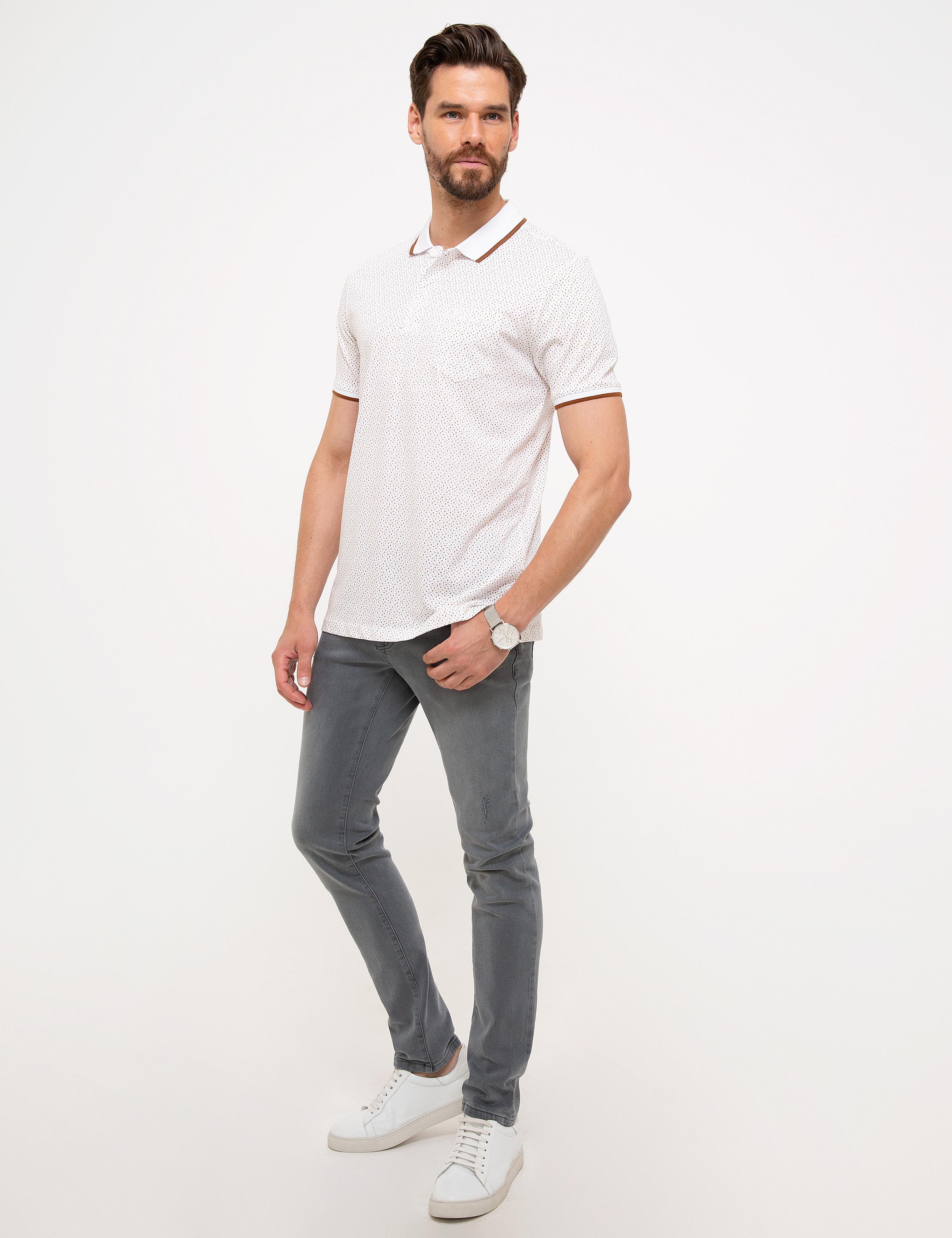 Gri Slim Fit Denim Pantolon