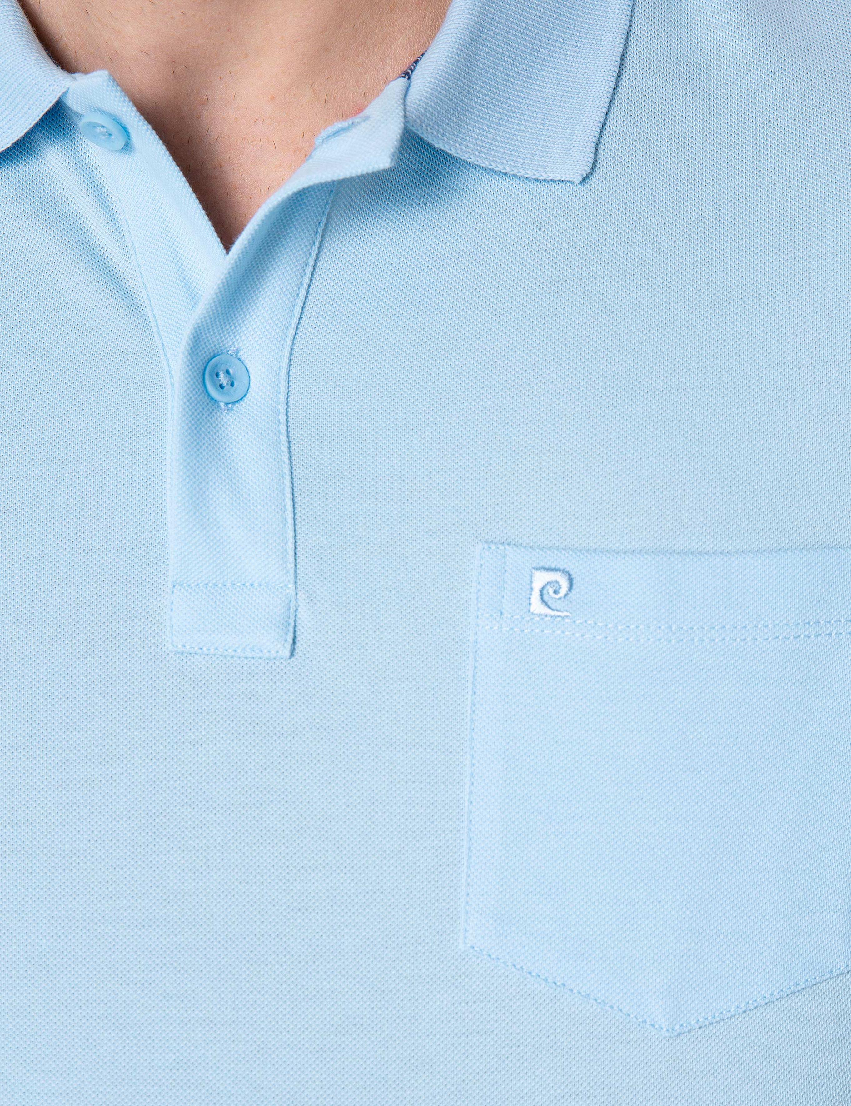 Açık Mavi Regular Fit Polo Yaka Basic T-Shirt