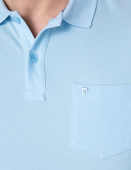 Açık Mavi Regular Fit Polo Yaka Basic T-Shirt - 50204835020