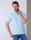 Açık Mavi Regular Fit Polo Yaka Basic T-Shirt