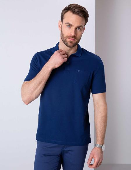 Lacivert Regular Fit Polo Yaka T-Shirt - 50204835038