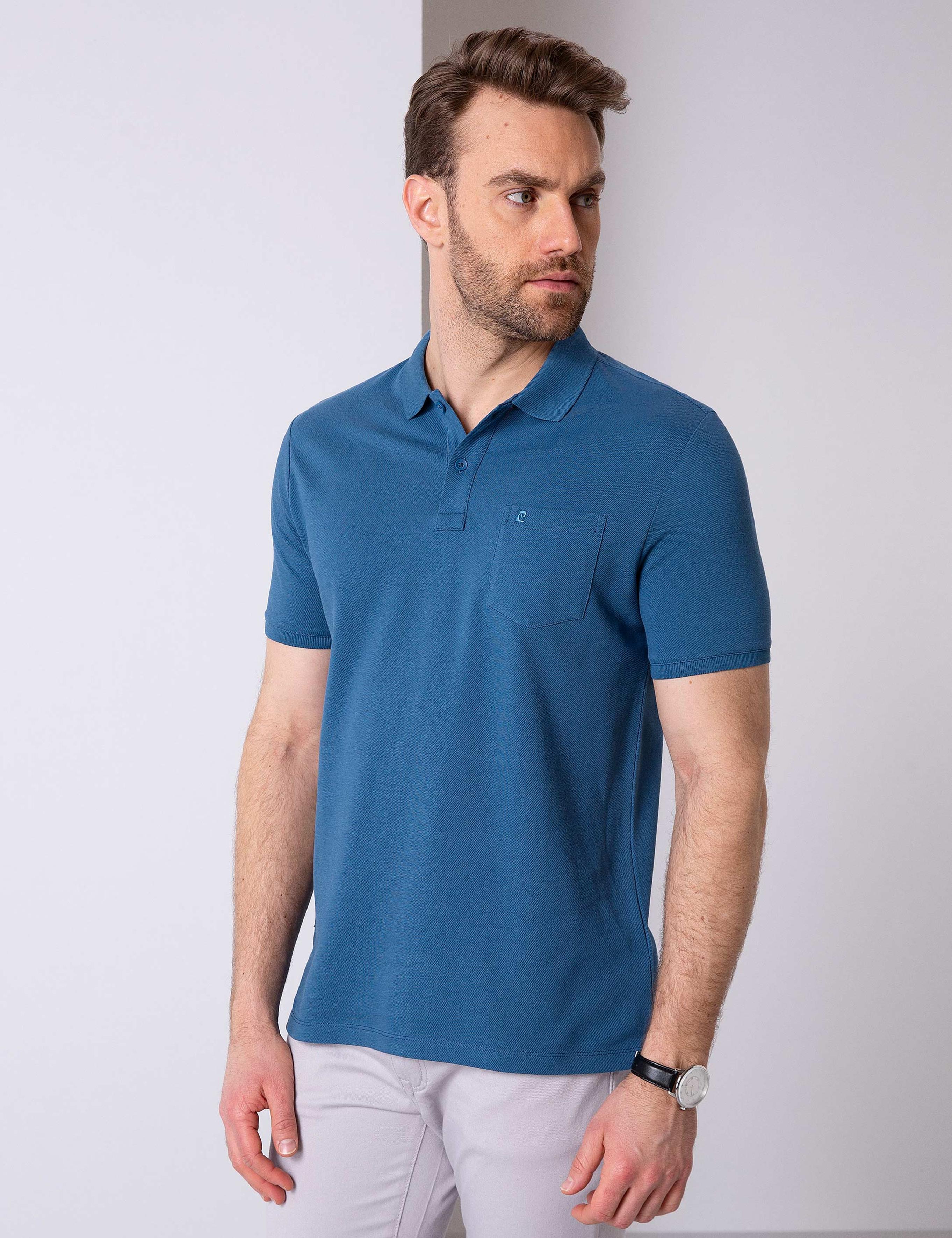 İndigo Regular Fit Polo Yaka Basic T-Shirt