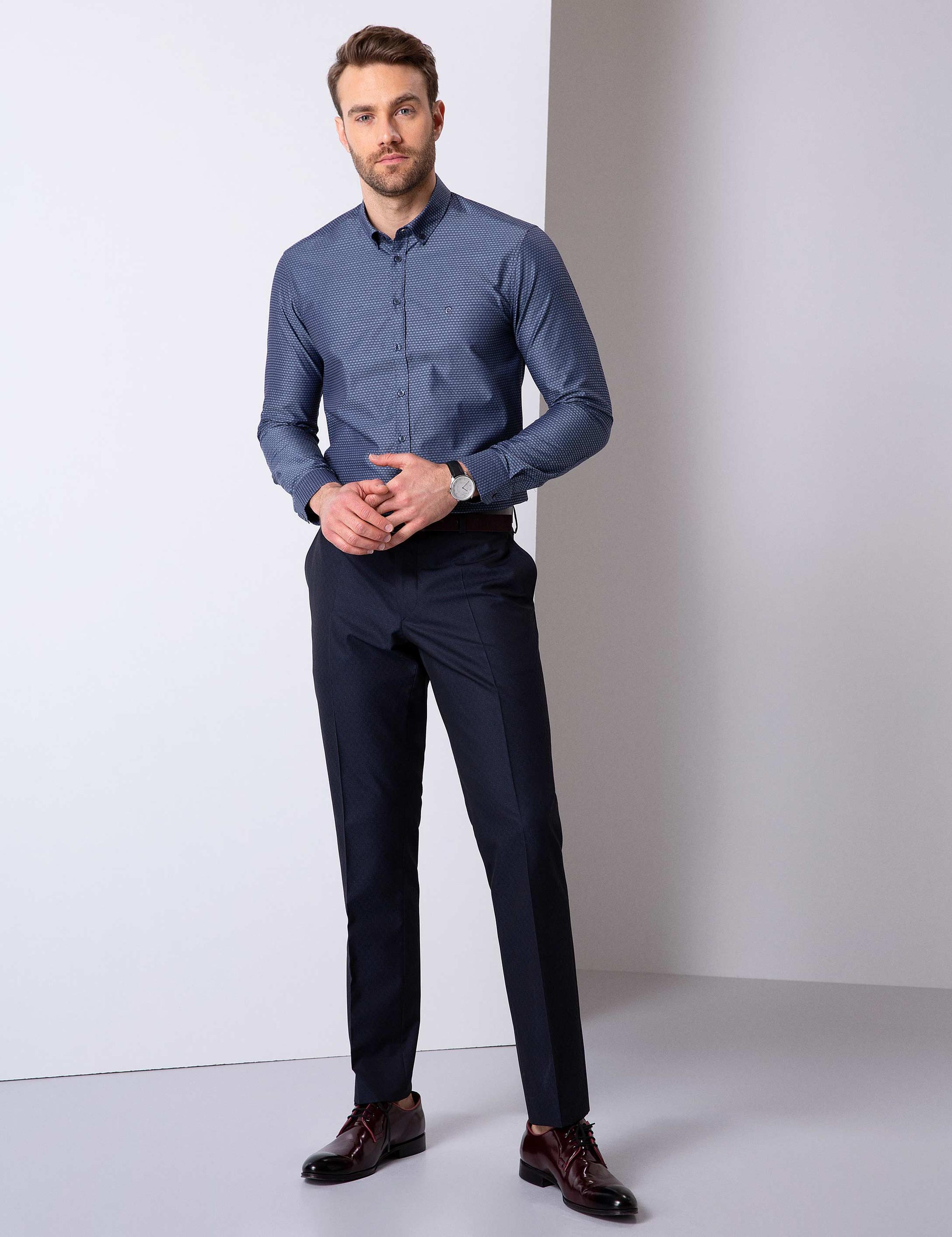 Lacivert Slim Fit Pantolon