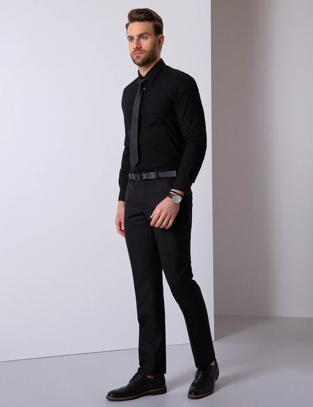 Siyah Slim Fit Pantolon - 50204924032