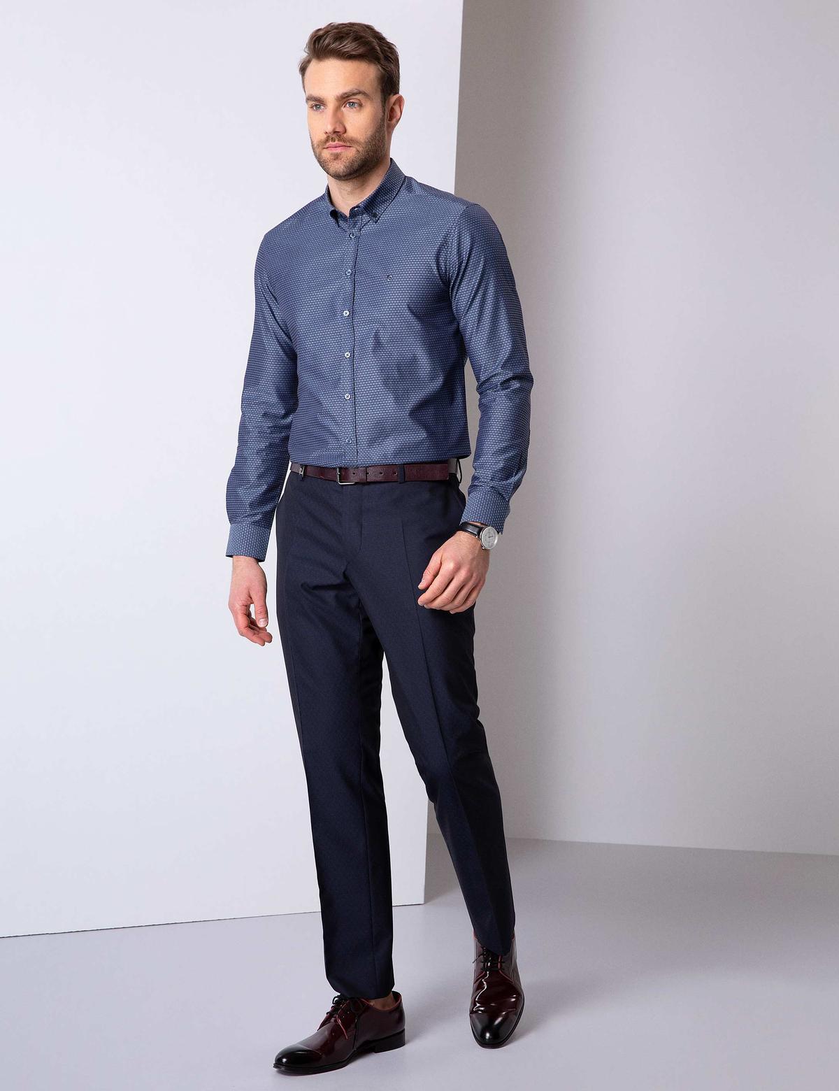 Lacivert Slim Fit Pantolon - 50204924020