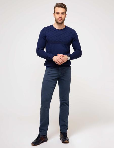 Lacivert Slim Fit Triko Kazak - 50204967001