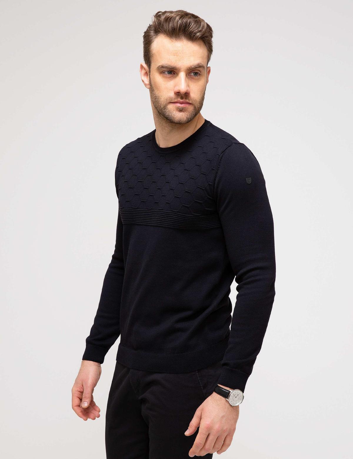 Siyah Triko Kazak - 50204967011