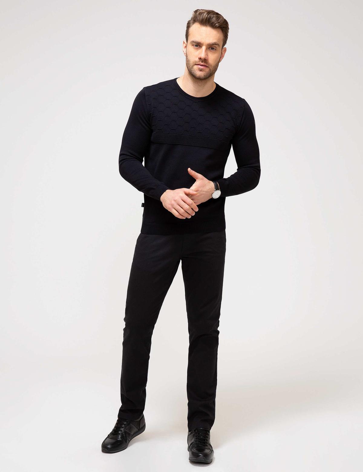 Siyah Triko Kazak - 50204967011