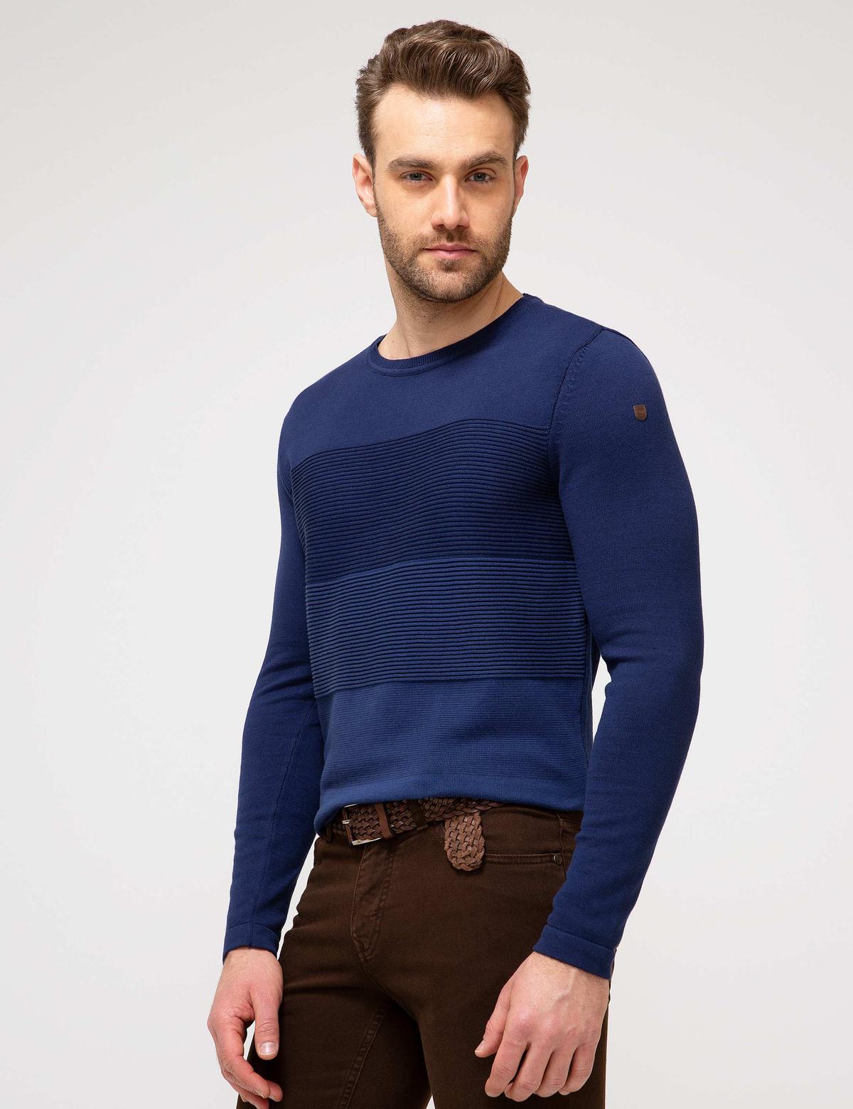 Lacivert Slim Fit Kazak - 50205180001