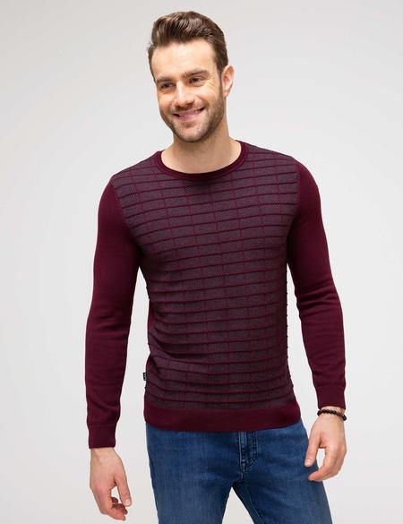 Bordo Slim Fit Triko Kazak - 50205225011