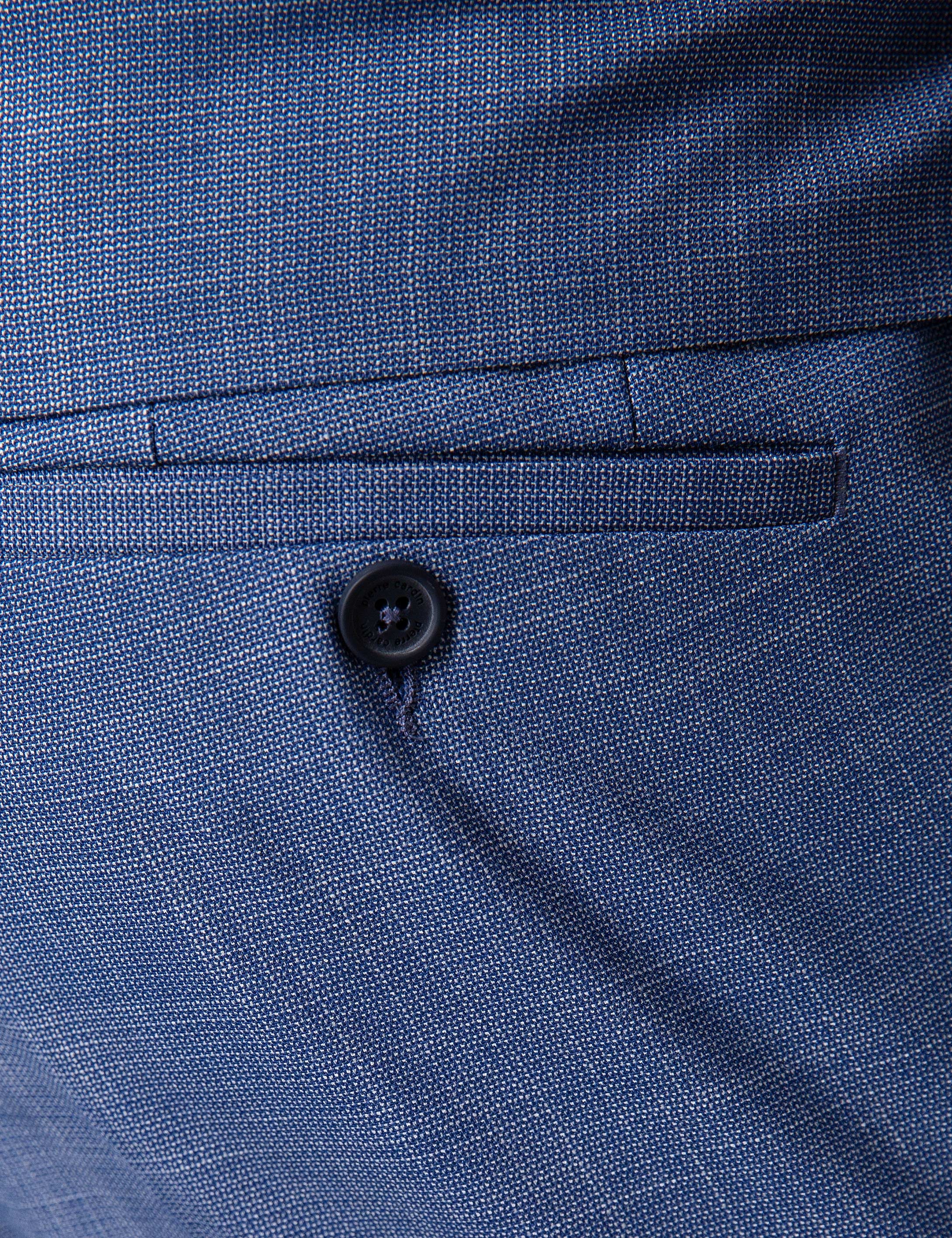 Koyu Mavi Slim Fit Takım Elbise - Image 4