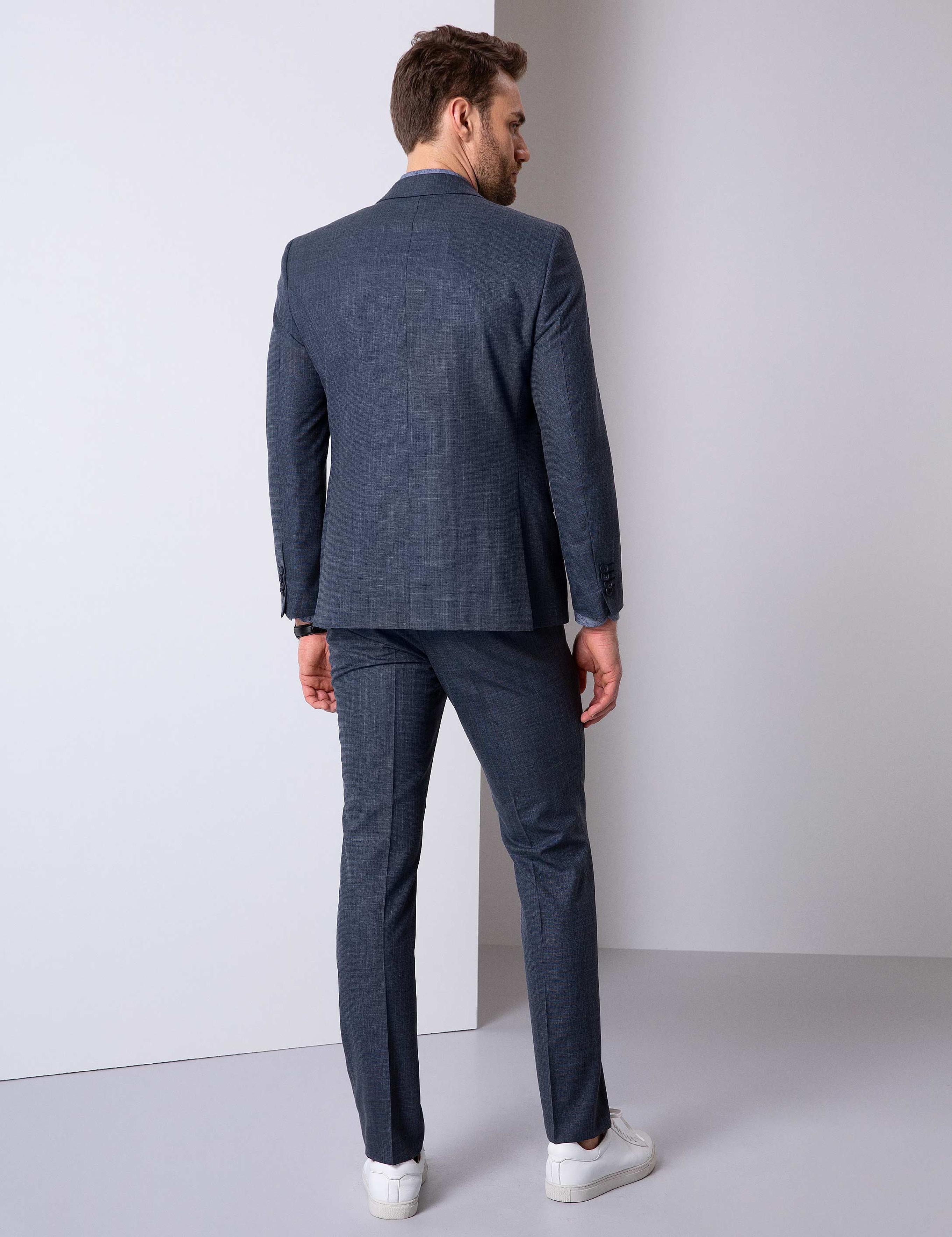 Lacivert Slim Fit Takım Elbise