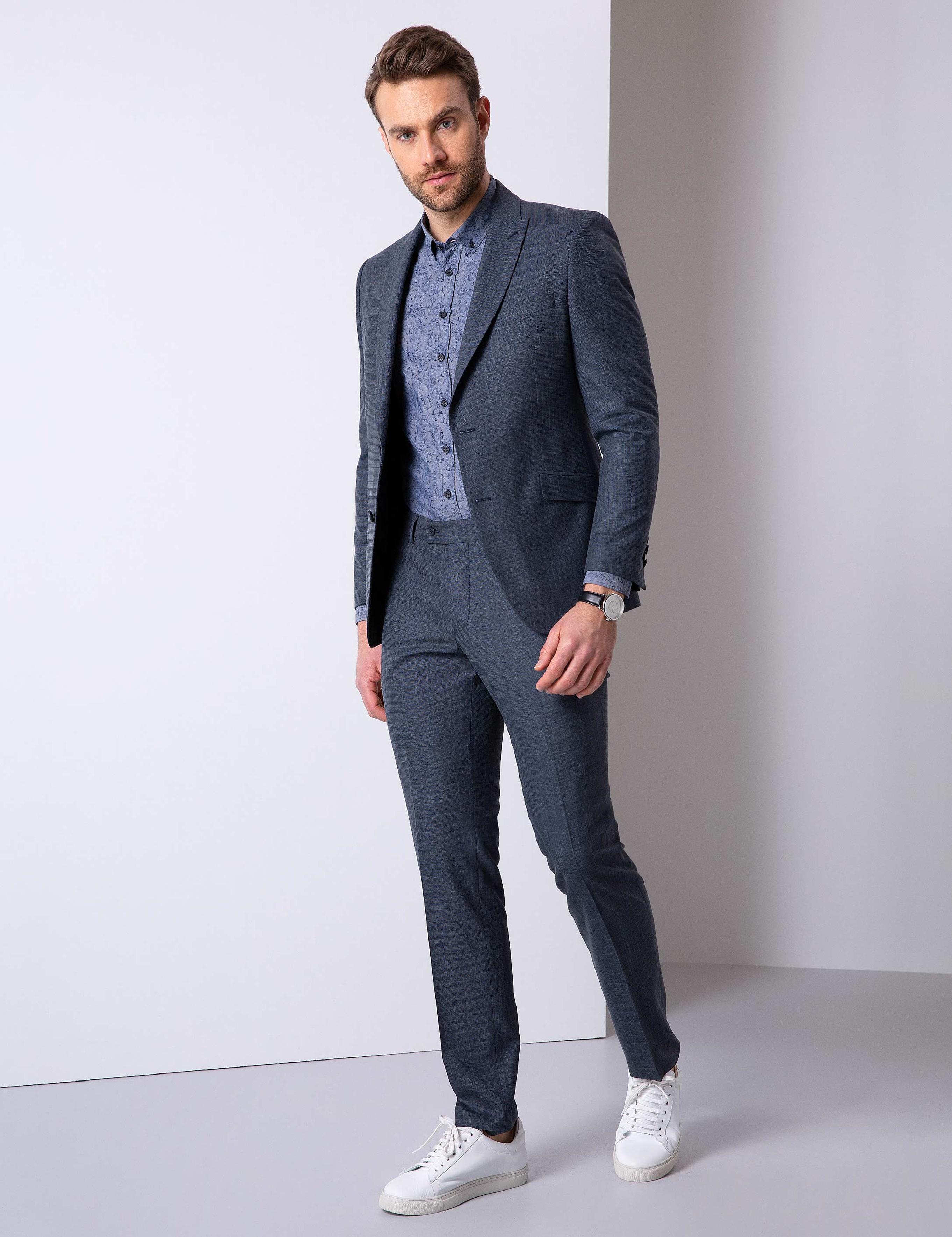 Lacivert Slim Fit Takım Elbise