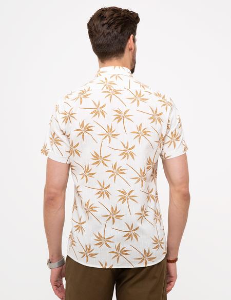 Kiremit Slim Fit Kısa Kollu Gömlek - 50205408004