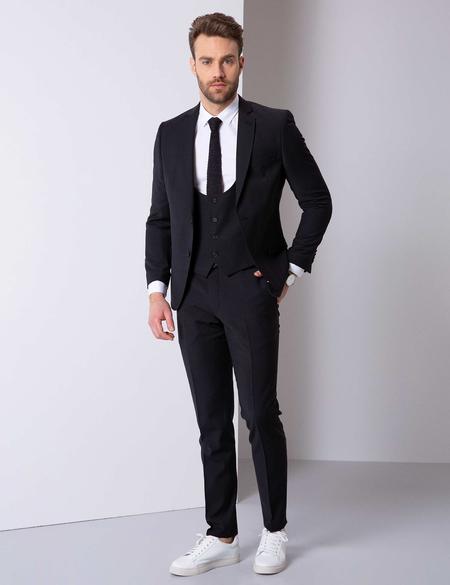 Siyah Takım Elbise - 50205409056