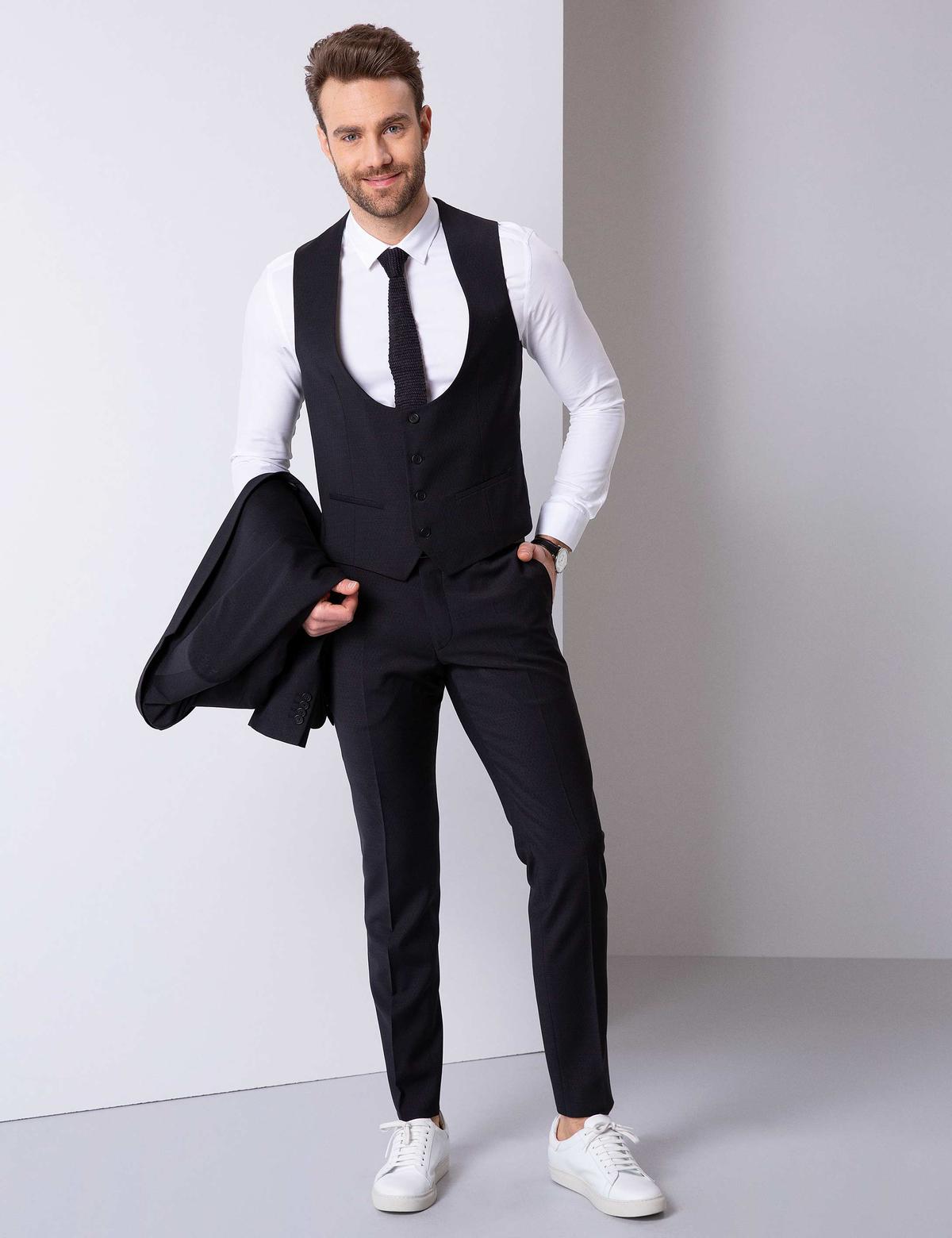 Siyah Takım Elbise - 50205409056