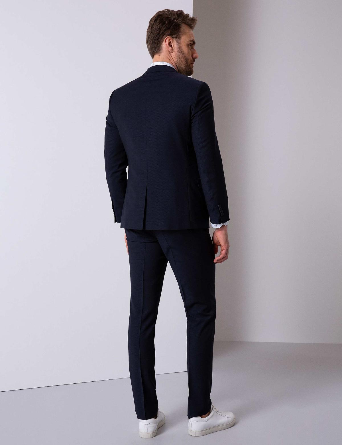 Lacivert Ekstra Slim Fit Yelekli Takım Elbise - 50205409020