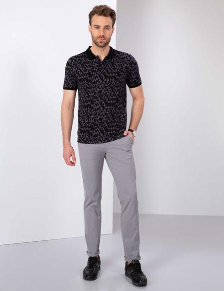 Siyah Slim Fit Polo Yaka T-Shirt - 50205612011
