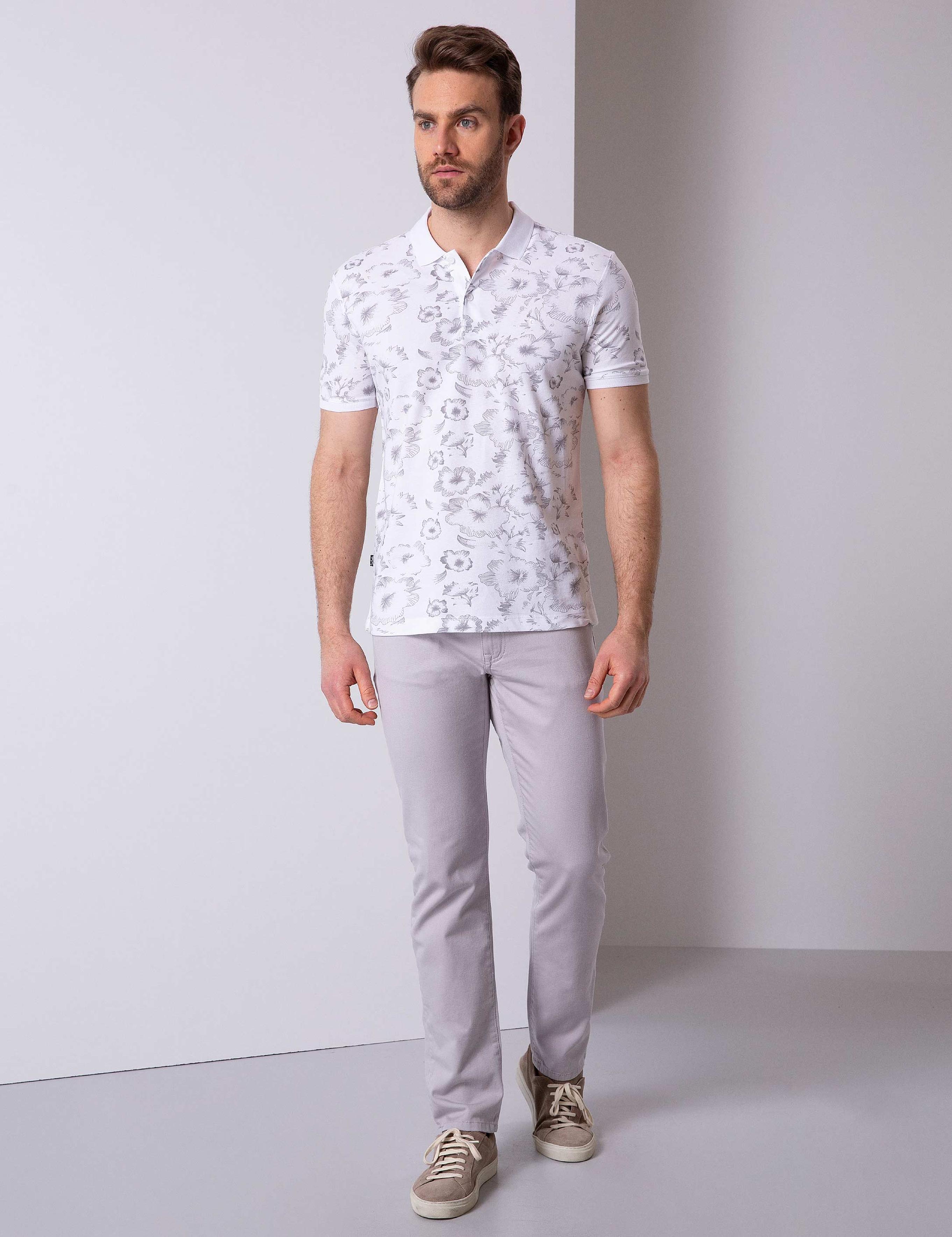 Gri Slim Fit Tişört