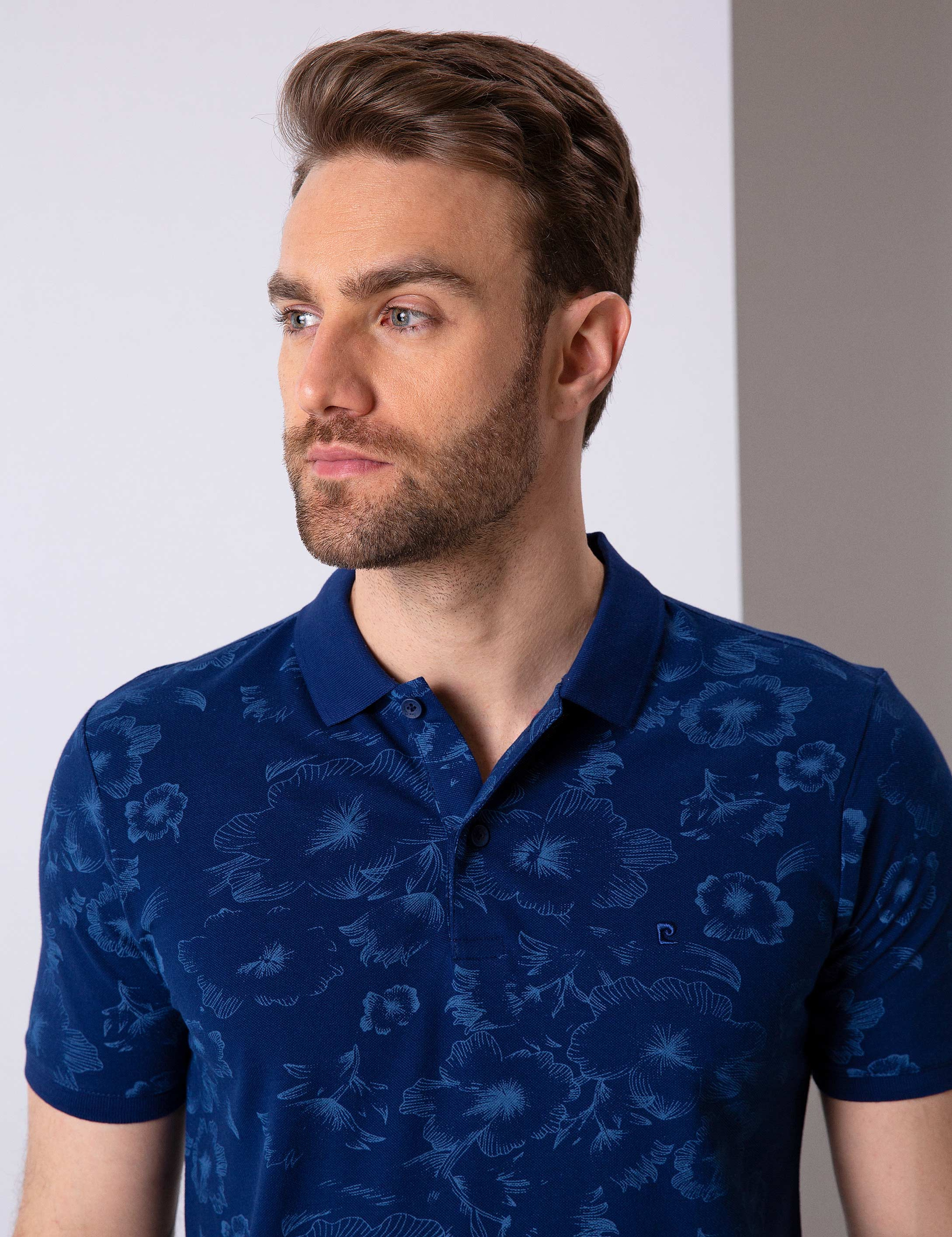 Lacivert Slim Fit Polo Yaka T-Shirt - Image 2