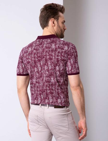 Bordo Slim Fit Tişört - 50205619014