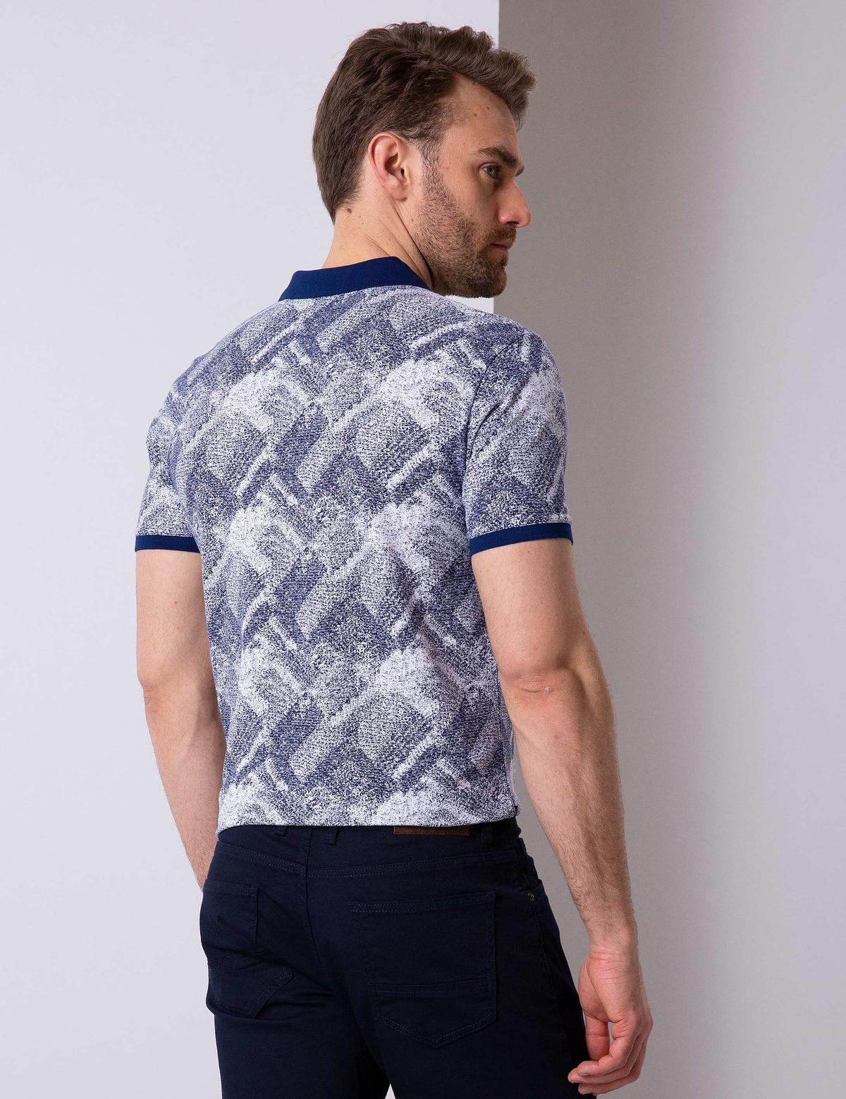 Lacivert Slim Fit Polo Yaka T-Shirt - 50205620001