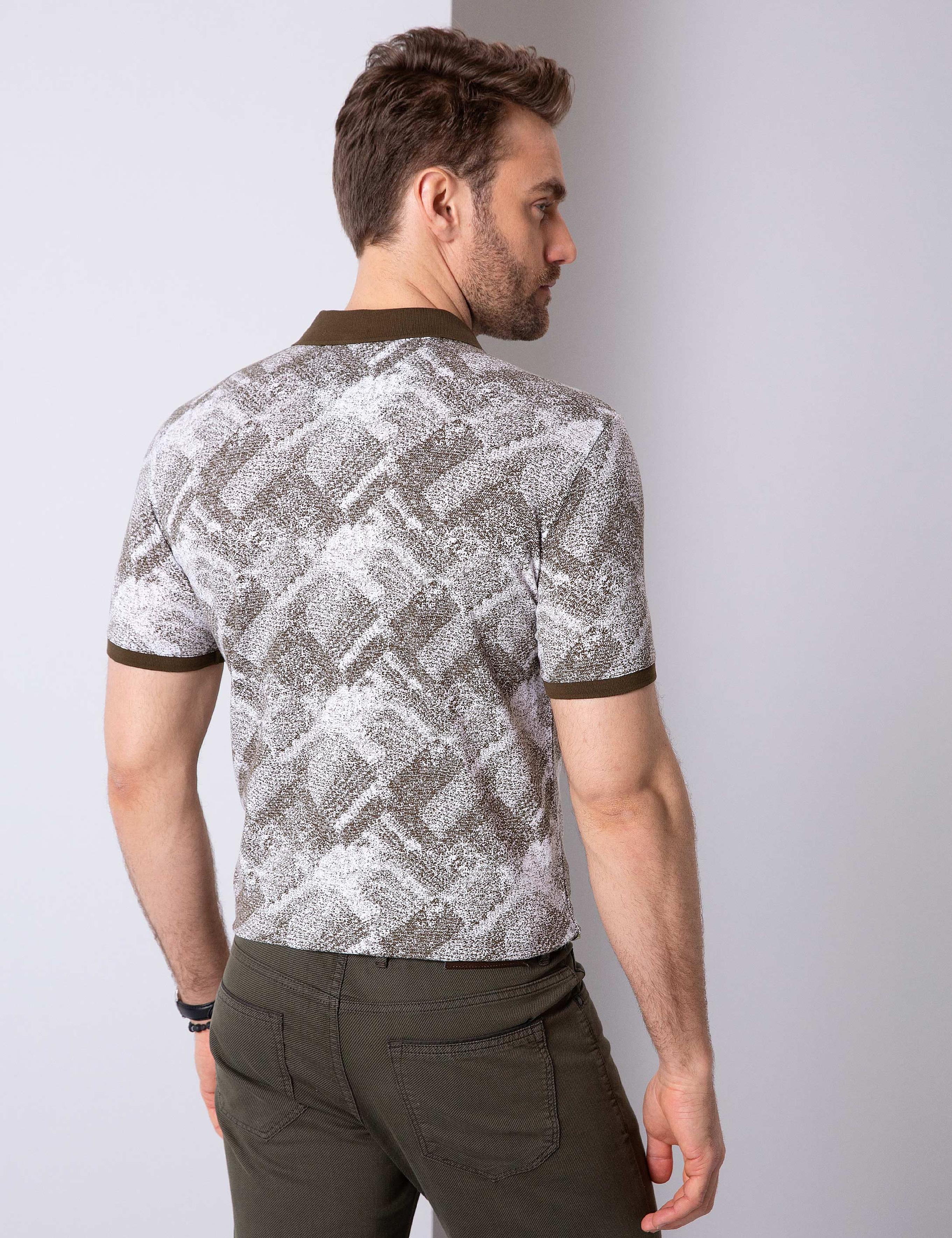 Yeşil Slim Fit Polo Yaka T-Shirt