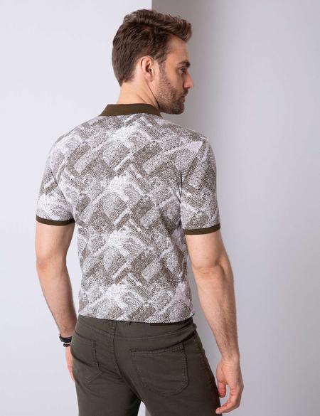 Yeşil Slim Fit Polo Yaka T-Shirt - 50205620016