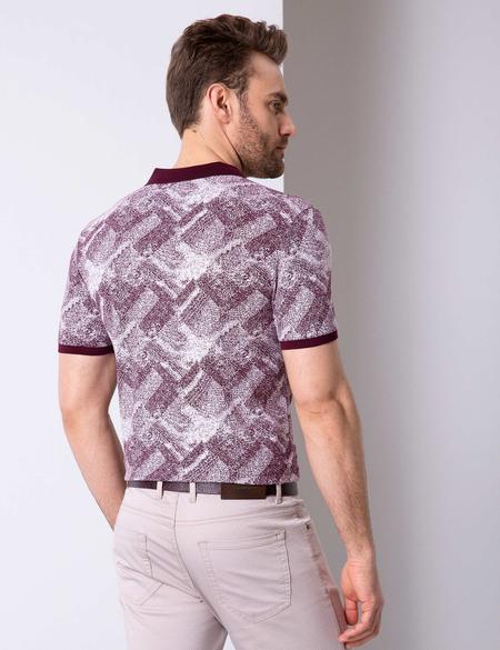 Bordo Slim Fit Polo Yaka T-Shirt - 50205620021