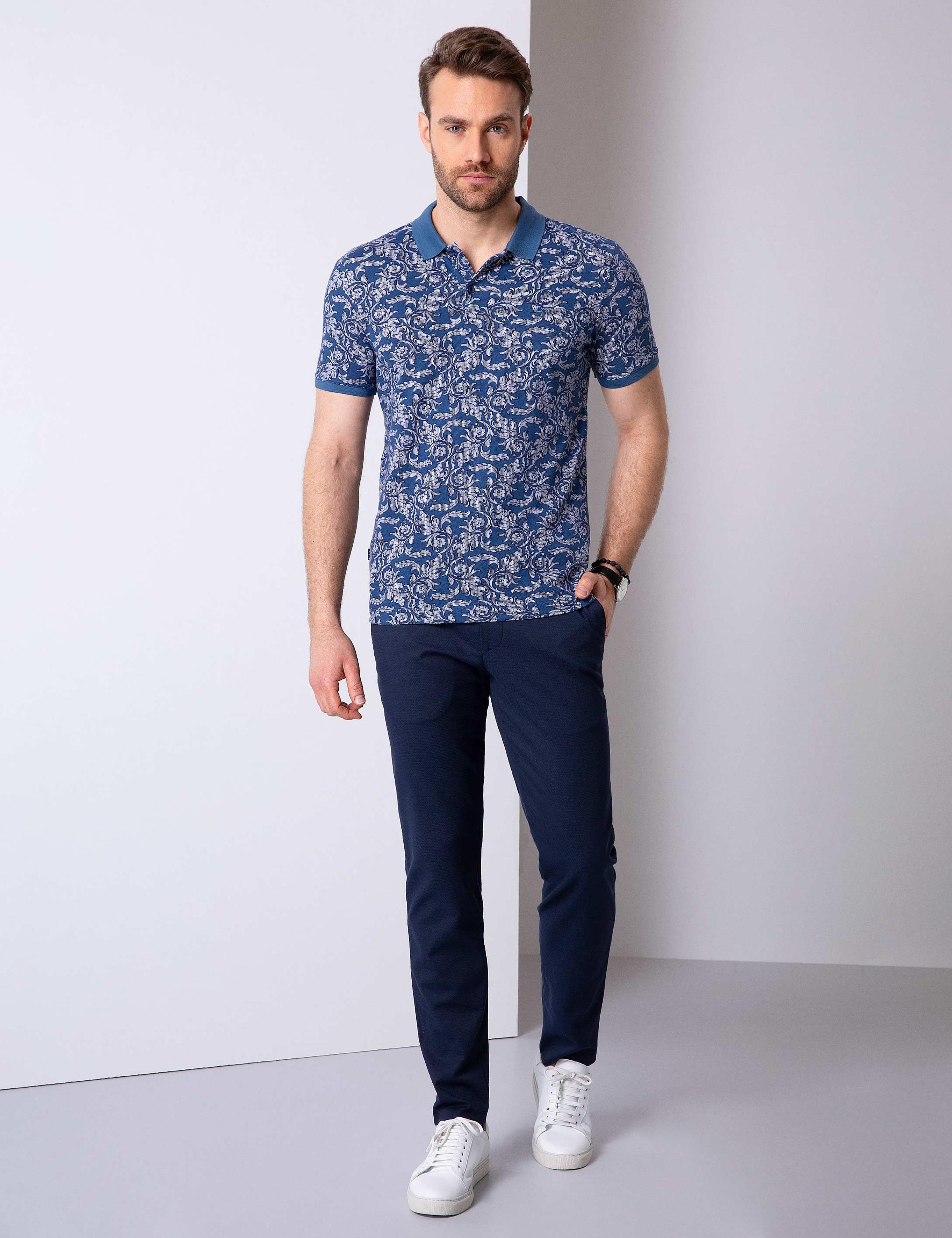 İndigo Slim Fit Tişört