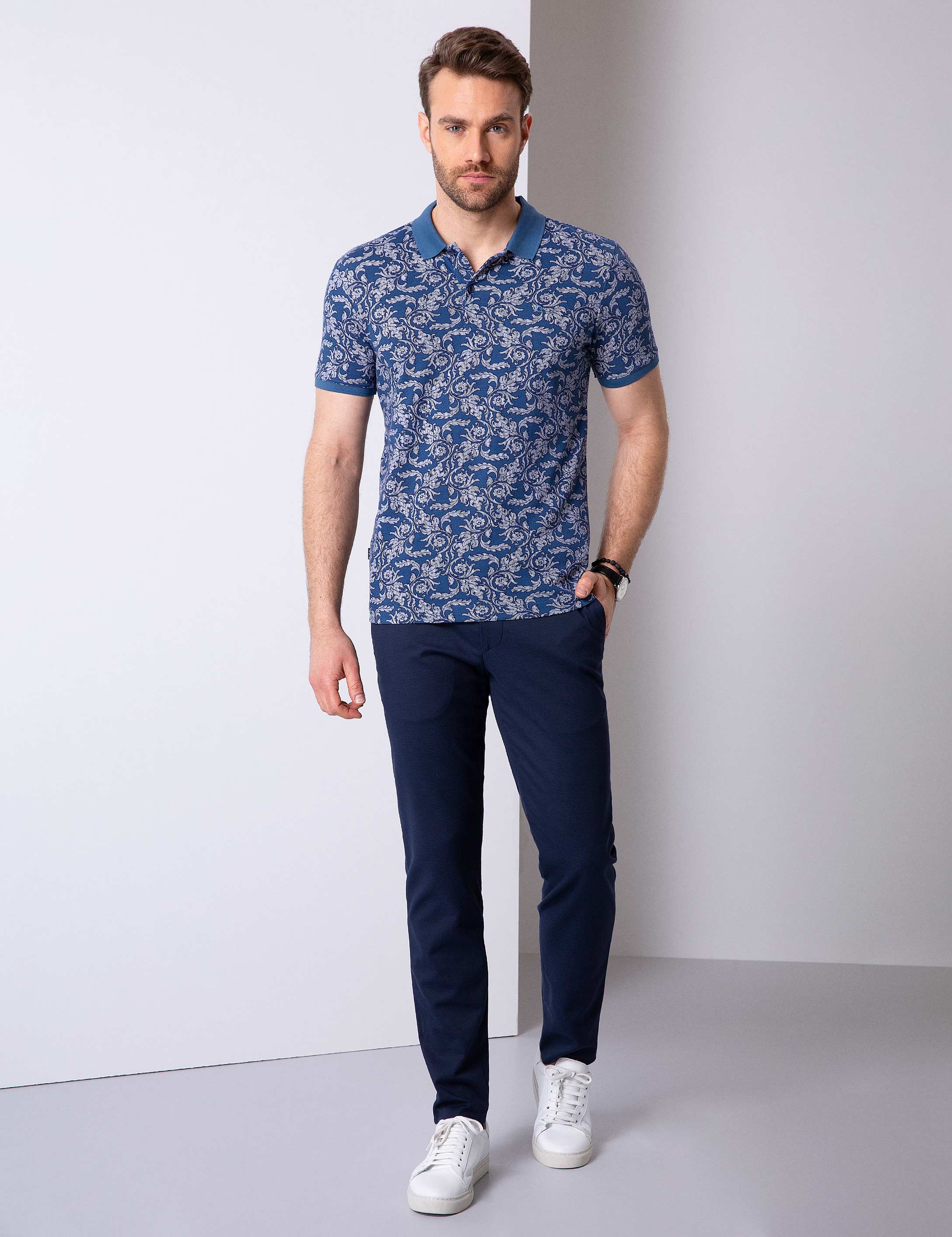 İndigo Slim Fit Tişört - Image 3
